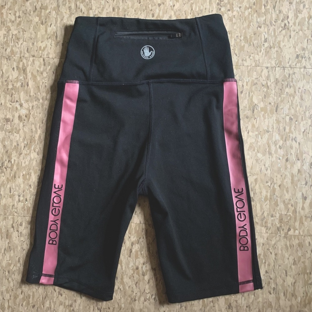 (SMALL) Black w/ Pink Body Glove Shorts
